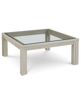 CLOSEOUT! Cascade 42" Glass Square Cocktail Table image