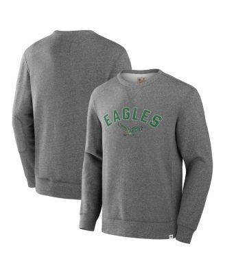 Fanatics - Men's Heather Gray Philadelphia Eagles Loop Terry Pullover Sweatshirt
