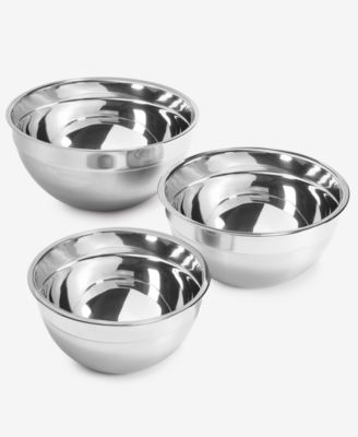 Stainless Steel Mixing Bowls, Set of 3, Exclusively at Macy's image