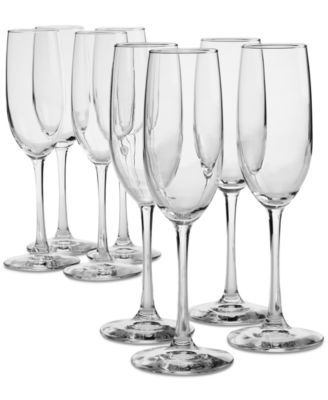 Stemmed Champagne Glasses, Set of 8, Exclusively at Macy's image