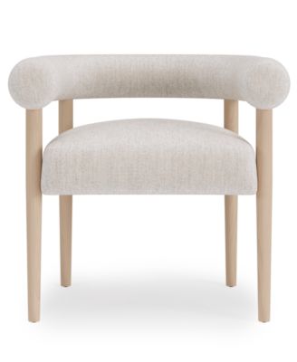 Macy's - Lunare Rolled Back Upholstered Dining Chair