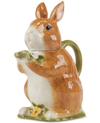 Certified International - Easter Meadow 3-D Bunny Teapot