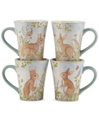 Easter Meadow Ceramic Mugs, Set of 4 image