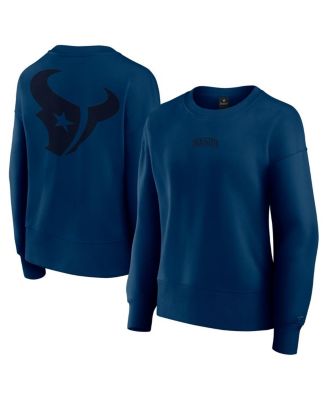 Fanatics - Women's Navy Houston Texans Elements Pullover Sweatshirt