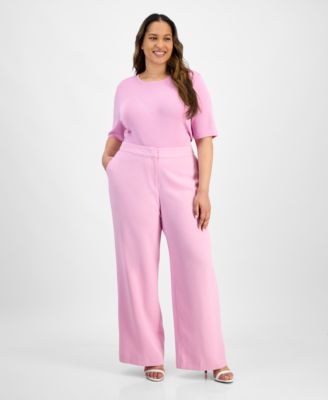 Tahari ASL - Plus Size Wide-Leg Pants