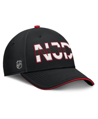 Fanatics - Men's Black/Red New Jersey Devils Authentic Pro Rink Team Code Flex Hat
