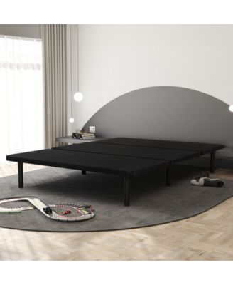Primo International - Airflow Black Upholstered King Platform Bed Frame - Full
