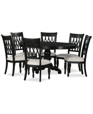 Macy's - Daria 7-Pc. Dining Set (Round Table & 6 Side Chairs)
