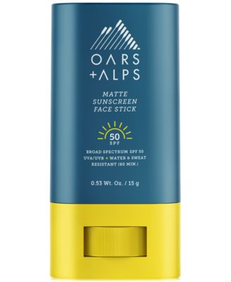 Oars + Alps - Oars + Alps Matte Sunscreen Face Stick SPF 50, 0.53 oz.