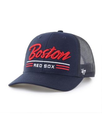 '47 Brand - Men's Navy Boston Red Sox Garner Trucker Adjustable Hat