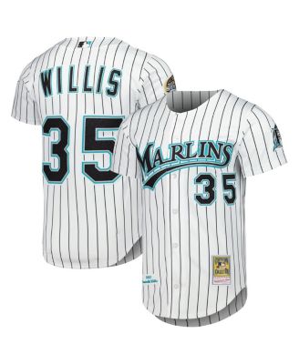Mitchell & Ness - Men's Dontrelle Willis White Florida Marlins Cooperstown Collection Authentic Jersey