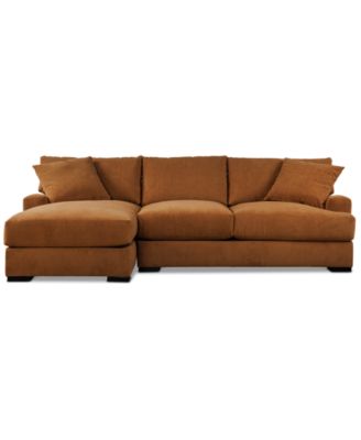 Furniture - Rhyder 2-Pc. Fabric Chaise Sectional