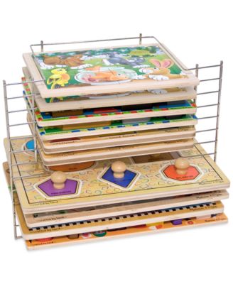 Melissa and Doug - Kids' Deluxe Wire Puzzle Rack