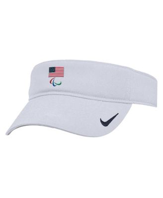 Nike - Men's White U.S. Paralympics Ace Adjustable Visor Hat