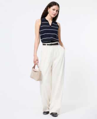 French Connection - Women's Sloane Collared Sleeveless Top