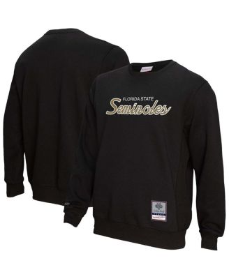 Mitchell & Ness - Men's Black Florida State Seminoles Elite Script Pullover Sweatshirt