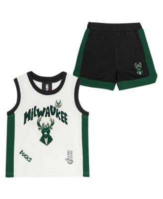 Outerstuff - Preschool Milwaukee Bucks Mesh Tank Top and Shorts Set