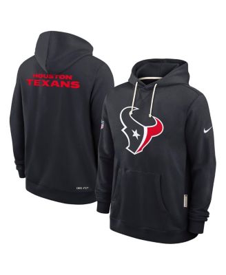 Nike - Men's Navy Houston Texans Sideline Initial Home Performance Pullover Hoodie