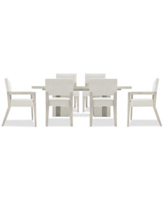 Bernhardt - Tempo 7-Pc. Set (Rectangular Table, 4 Side Chairs & 2 Arm Chairs)