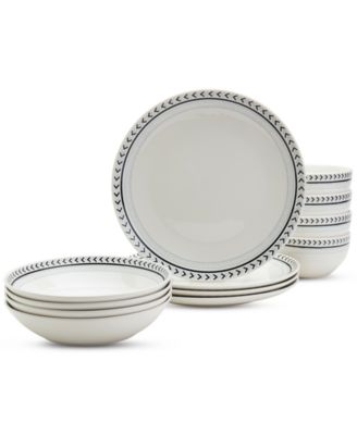 Haven - Lucca 12-Pc. Dinnerware Set, Service for 4