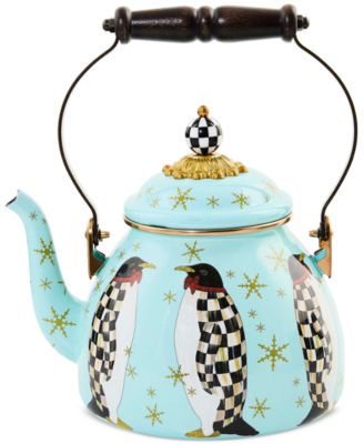 Penguin Parade Enameled 2-Quart Tea Kettle image