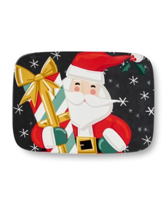 Christmas Whimsy Santa Rectangular Platter image