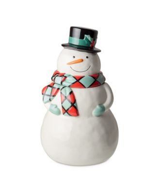 Christmas Whimsy Snowman 3-D Cookie Jar image