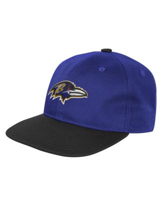 Outerstuff - Big Boys and Girls Purple Baltimore Ravens True Retro Adjustable Hat