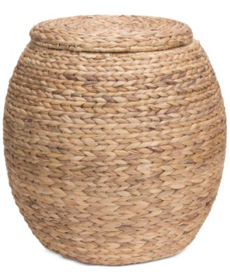 Household Essentials - Water Hyacinth Large Wicker Storage Basket