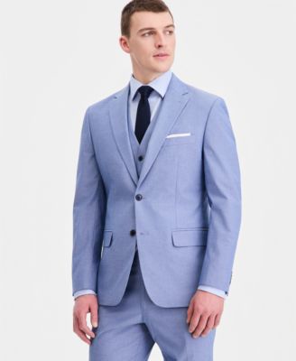 Men's Modern-Fit TH Flex Stretch Chambray Suit Separates Jacket image