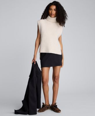 Kenneth Cole - Women's Fly Front Zip Mini Skirt