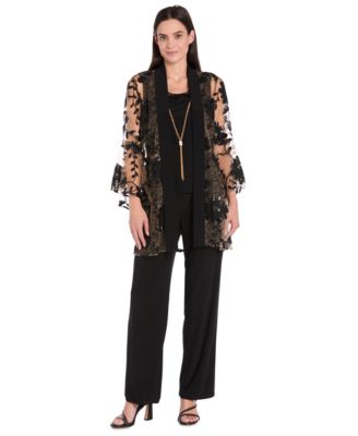 R & M Richards - Women's 3-Pc. Jacket, Tank Top & Pants Set