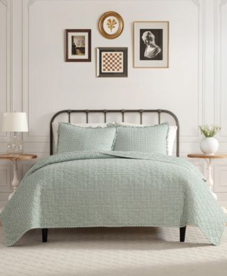 Gracie's Gingham Cotton 3-Pc. Quilt Set, Full/Queen image