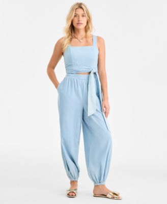 On 34th - Women's Cotton Pull-On Balloon Pants