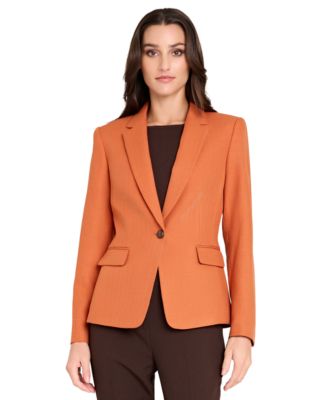 Tahari ASL - Women's Herringbone Peak Lapel Blazer