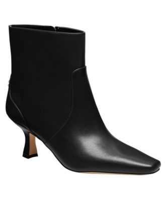 COACH - Women's Sculpted C Kitten Heel Booties