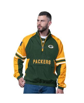 Starter - Men's Green Green Bay Packers Prospect Half-Zip Pullover