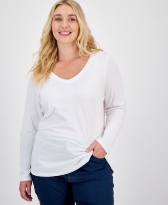 Aveto - Plus Size V-Neck Top