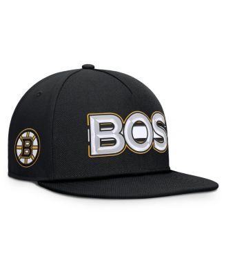 Fanatics - Men's Black Boston Bruins Authentic Pro Rink Team Code Snapback Hat