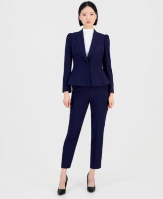 Tahari ASL - Belted Wrap Pant Suit