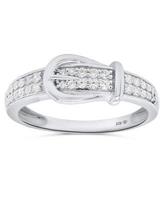 Macy's - White Diamond Ring (1/4 ct. t.w.) in Sterling Silver
