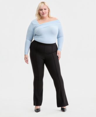 Bar III - Trendy Plus Size Flare Pants