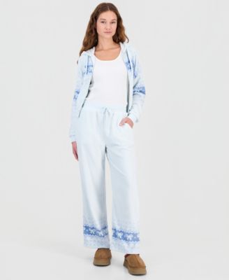 Sincerely Jules - Juniors' Fleece Wide-Leg Pants