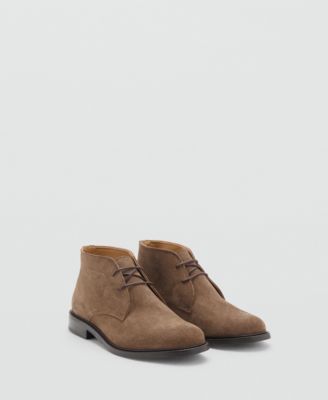 MANGO - Men's Suede Leather Ankle Boots