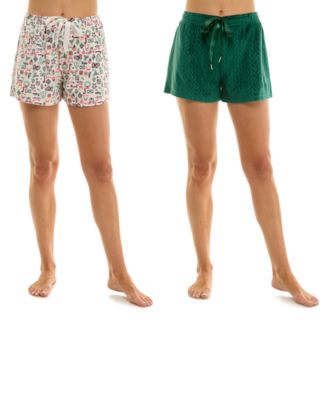 Roudelain - Women's Velour 2-Pack Short with Satin Drawstring
