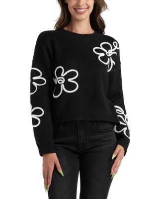 BCX - Women's Cropped Pull-On Long-Sleeve Sweater