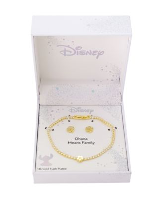 Lilo and Stitch Cubic Zirconia Bracelet and Earring Set image