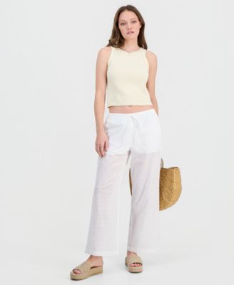 Indigo Rein - Juniors' Eyelet Drawstring Pants