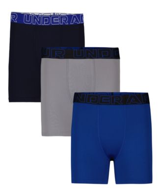 Under Armour - Boys 7-20 3-Pack Boxerjock Solid Boxer Briefs Set