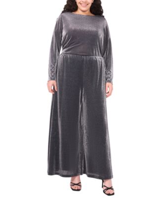 MSK - Plus Size Wide Leg Pull-On Pants